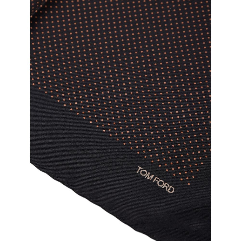 Black Silk Pocket Square - TIZZIL