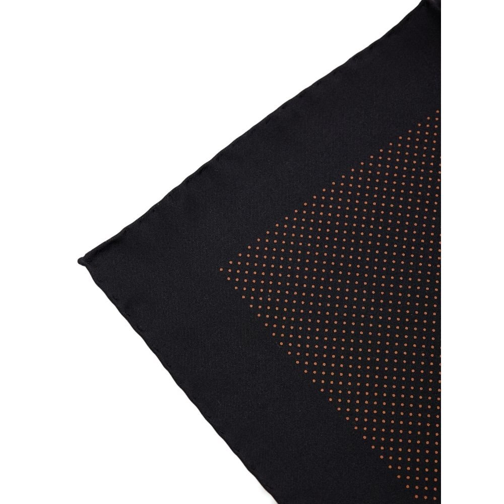Black Silk Pocket Square - TIZZIL