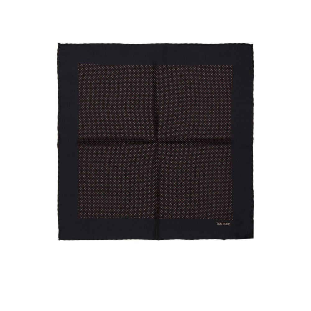 Black Silk Pocket Square - TIZZIL