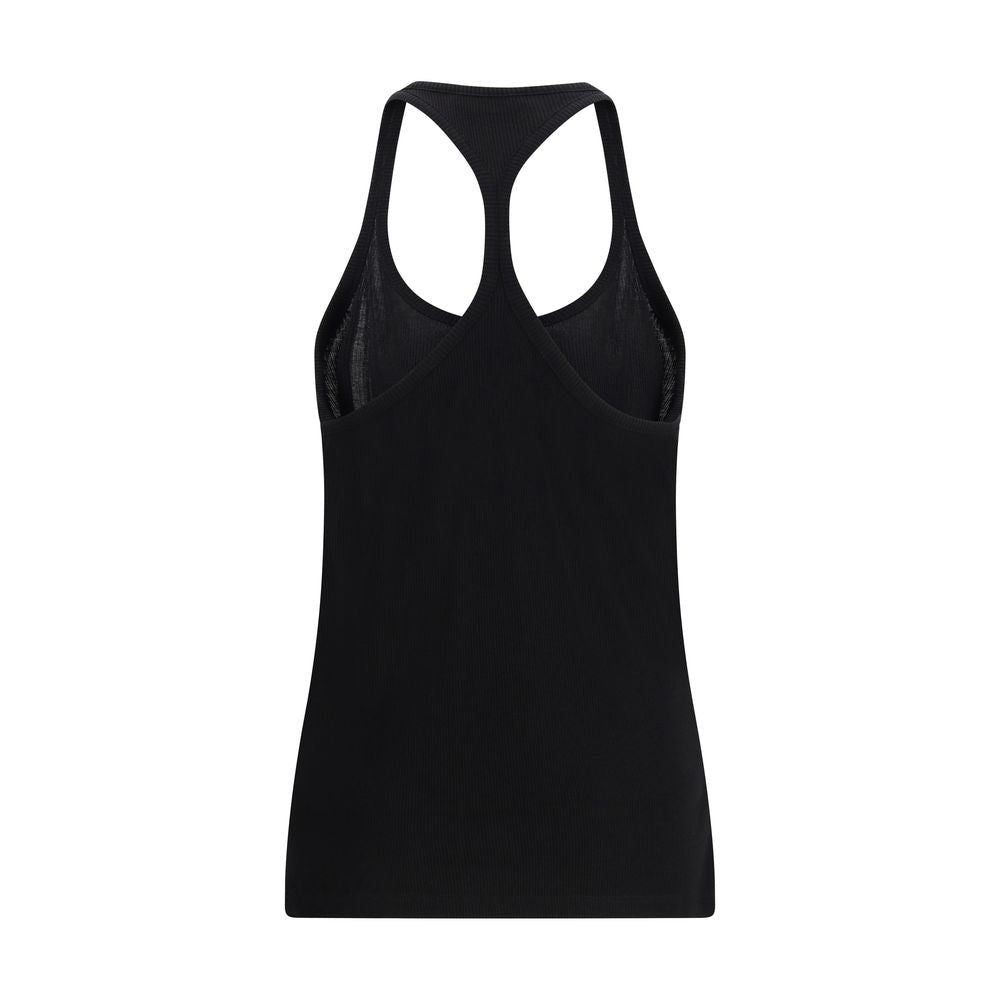 Black Silk Tank Tops - TIZZIL