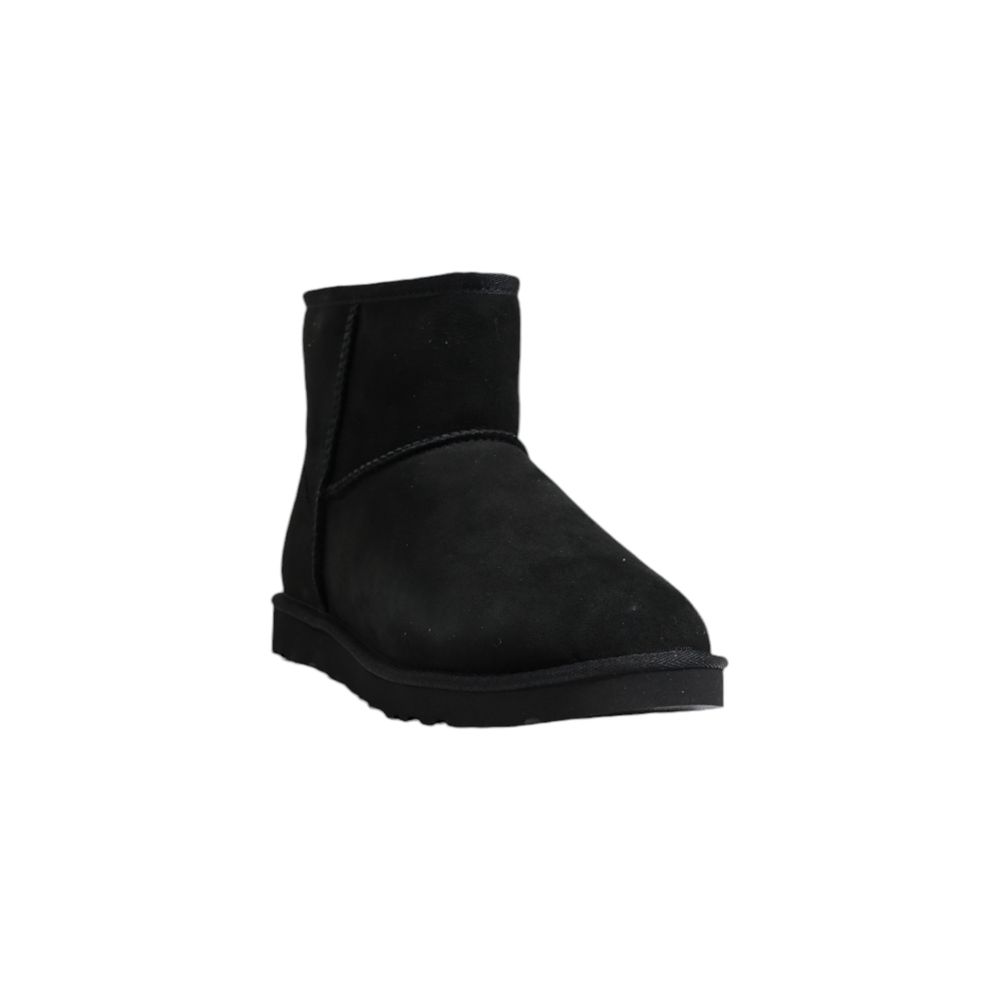 Black Suede Leather Ankle Boots - TIZZIL