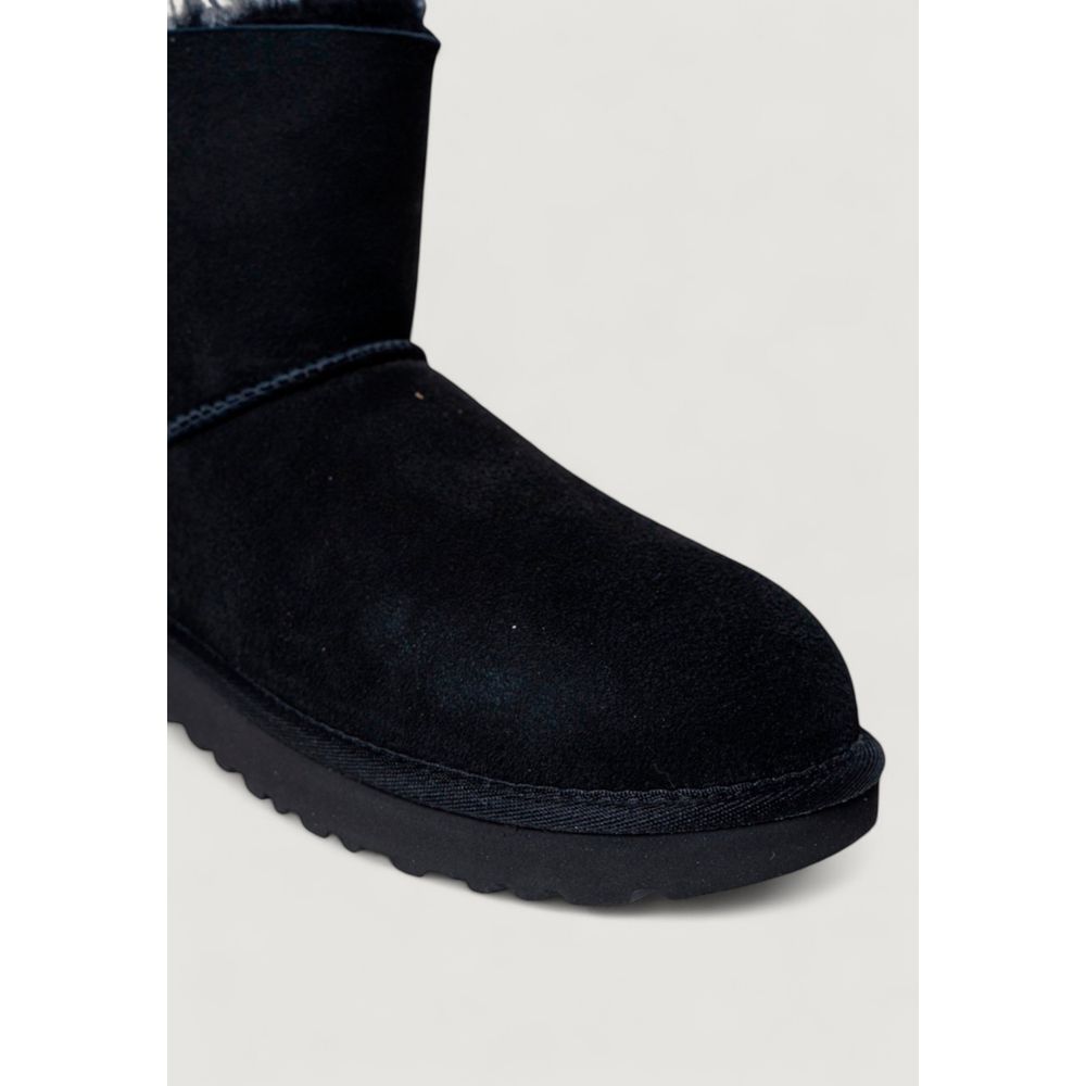 Black Suede Leather Ankle Boots - TIZZIL