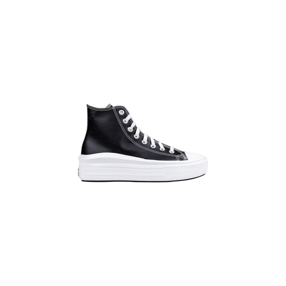 Black Synthetic Platform Sneakers - TIZZIL