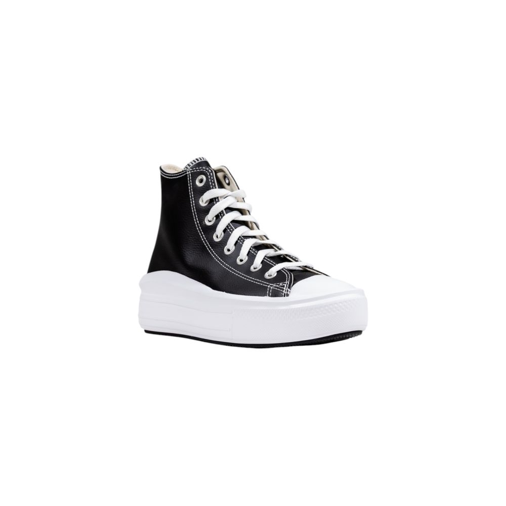 Black Synthetic Platform Sneakers - TIZZIL