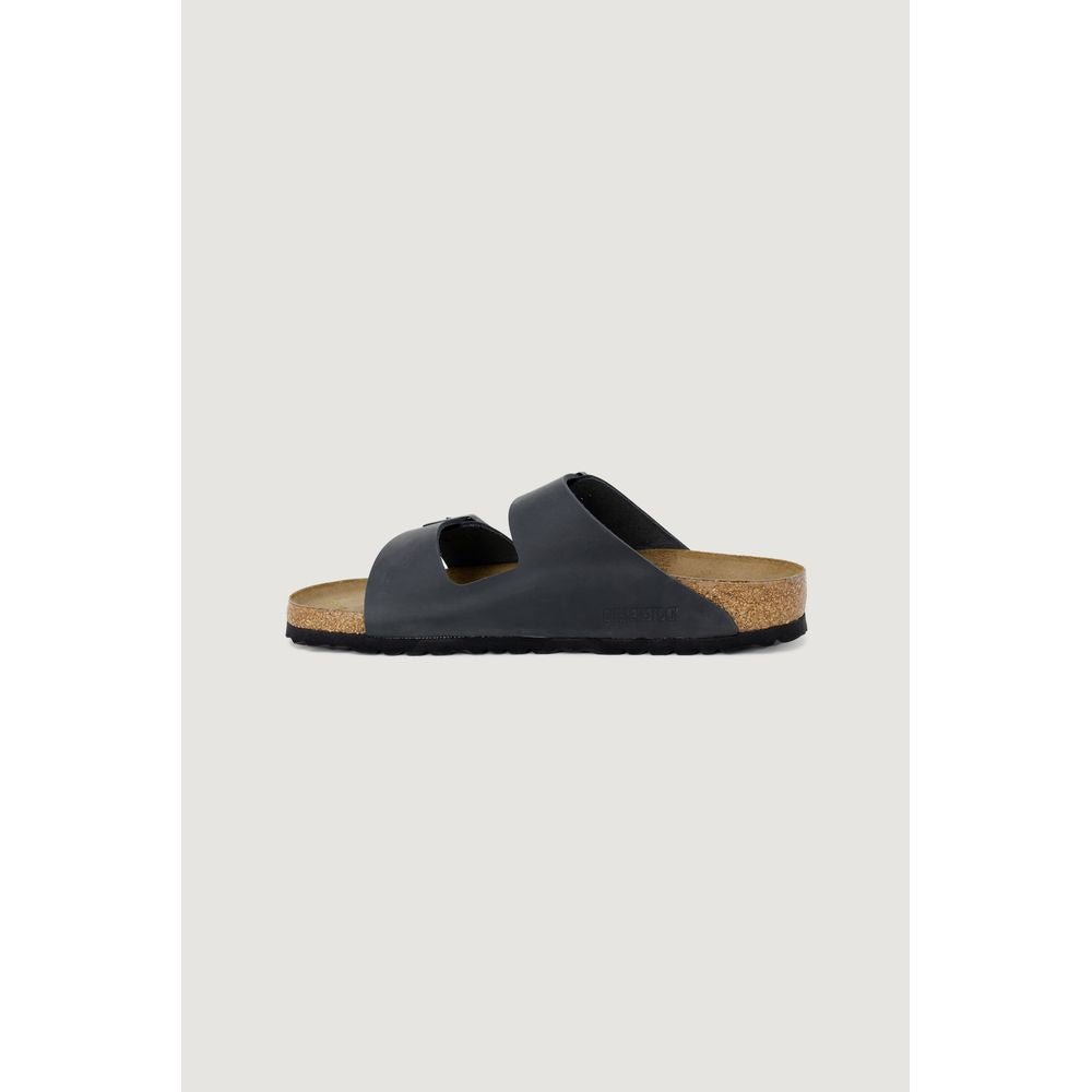 Black Synthetic Slippers - TIZZIL