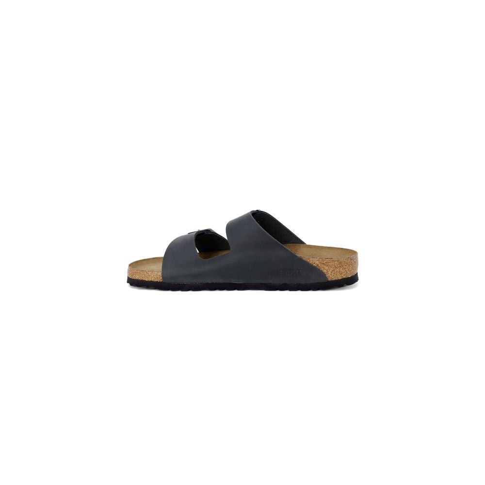 Black Synthetic Slippers - TIZZIL