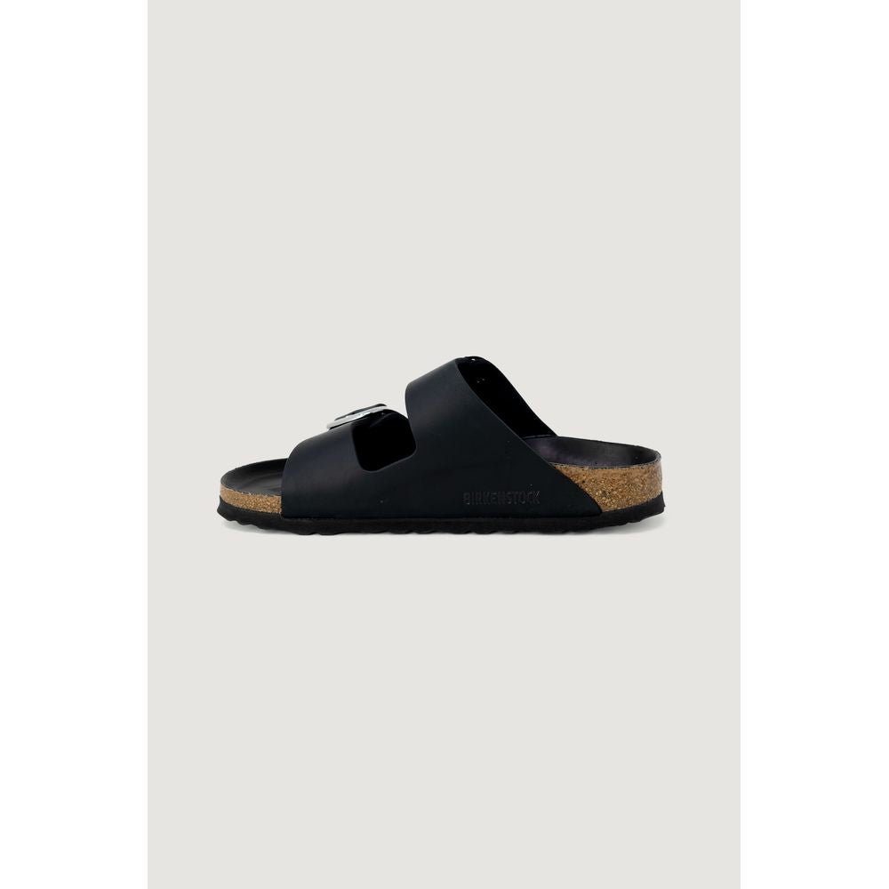 Black Synthetic Slippers - TIZZIL