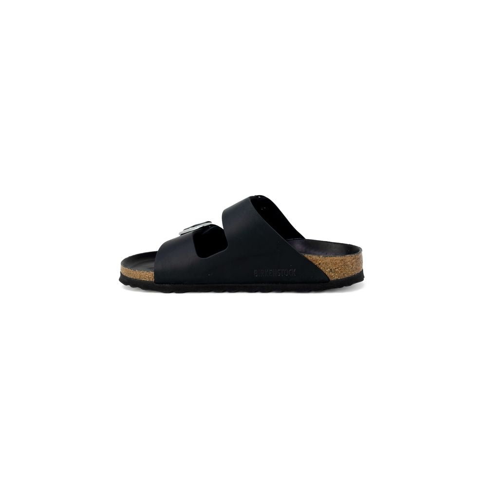 Black Synthetic Slippers - TIZZIL