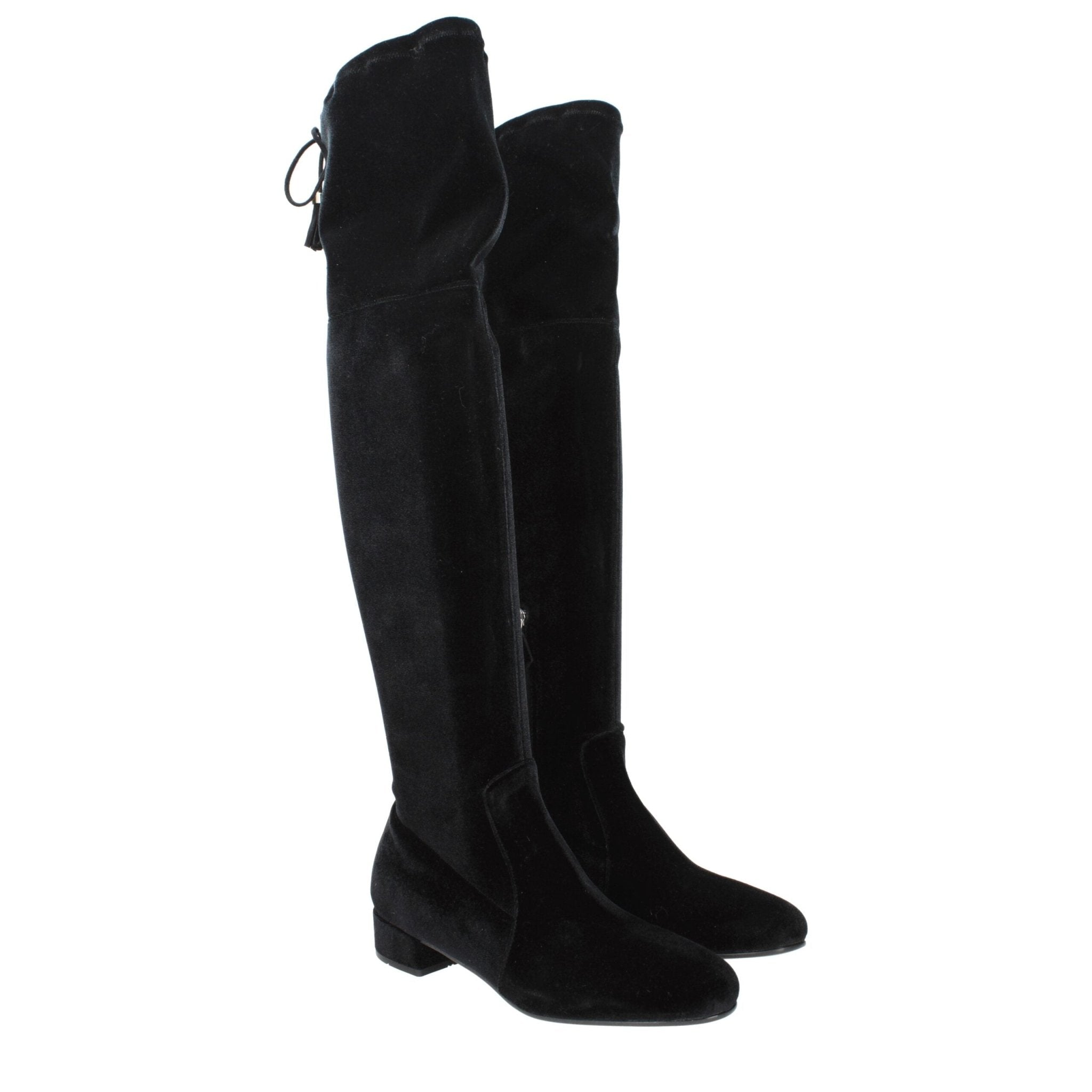 Black Velvet Over The Knee - TIZZIL