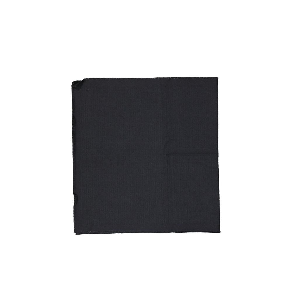 Black Virgin Wool Scarf - TIZZIL