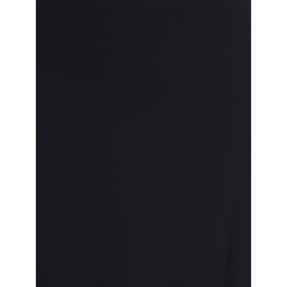 Black Viscose Casual Dress - TIZZIL