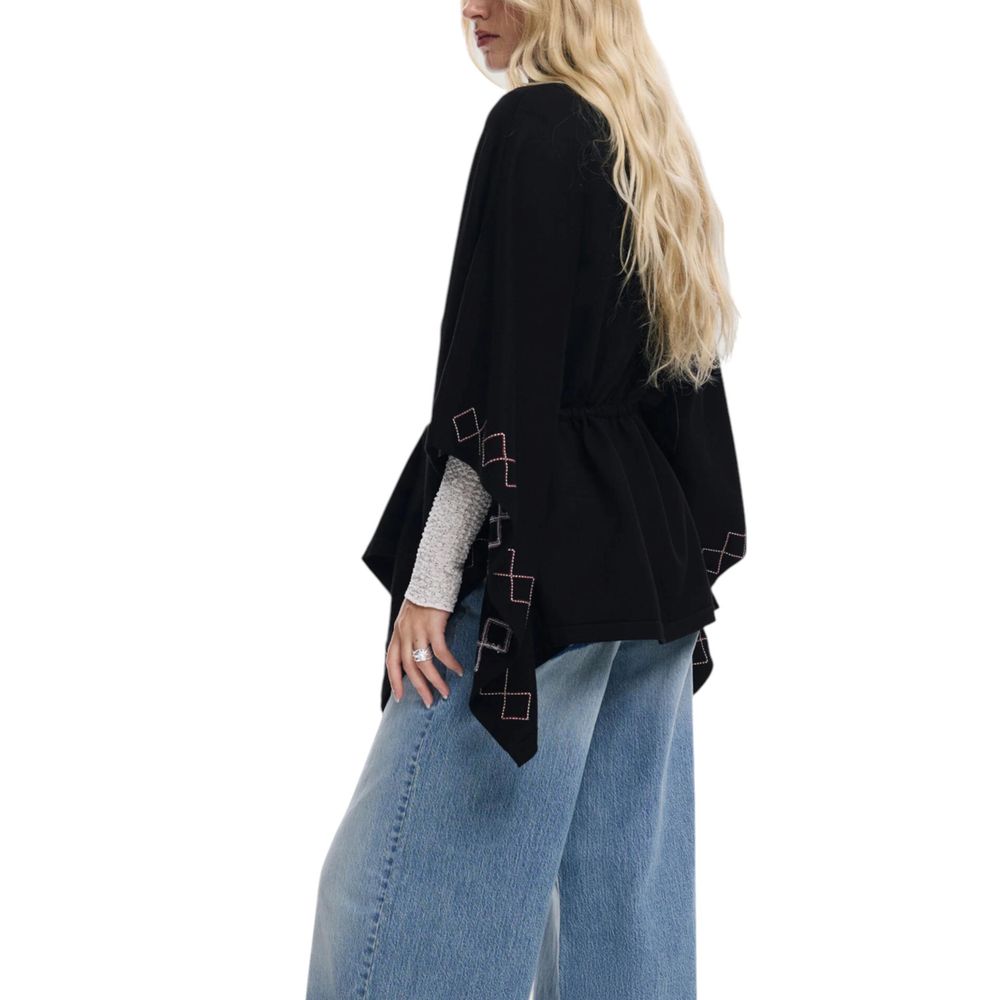 Black Viscose Cloacks - TIZZIL