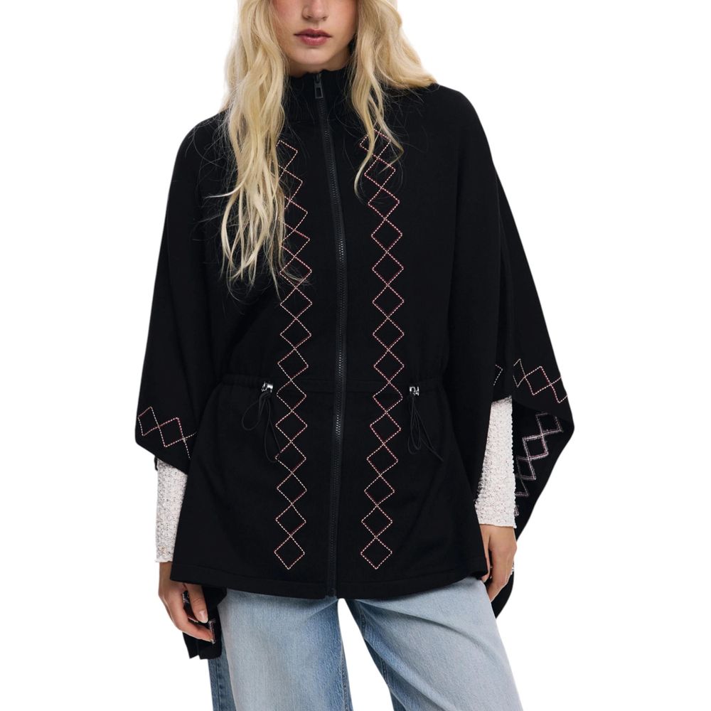 Black Viscose Cloacks - TIZZIL