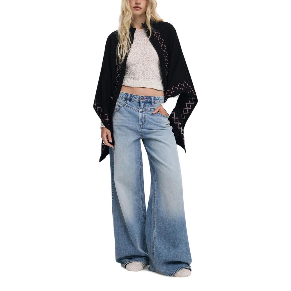 Black Viscose Cloacks - TIZZIL