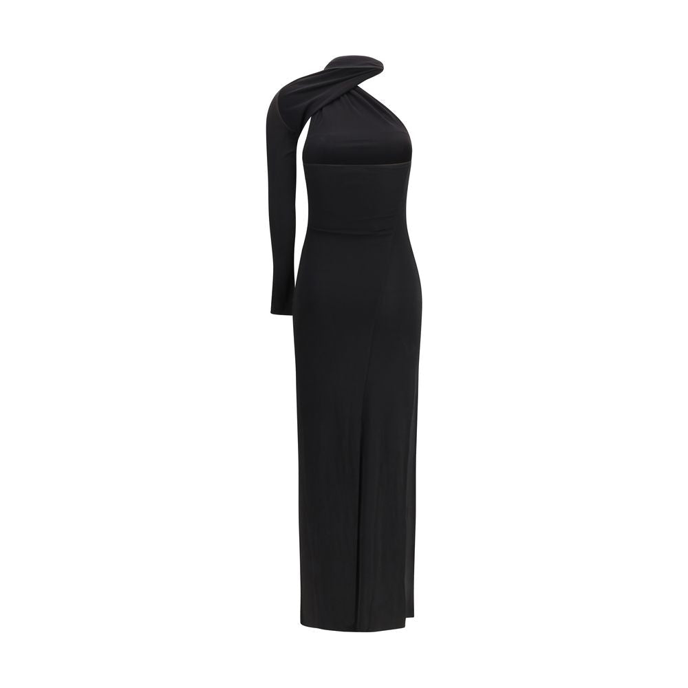 Black Viscose Cocktail Dress - TIZZIL