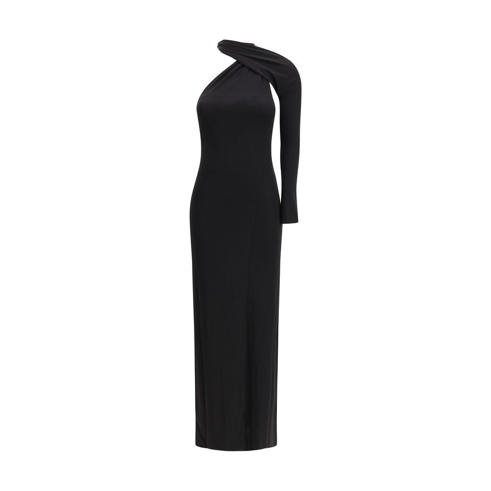 Black Viscose Cocktail Dress - TIZZIL