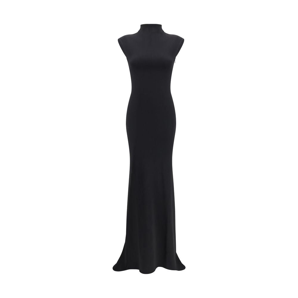 Black Viscose Cocktail Dress - TIZZIL