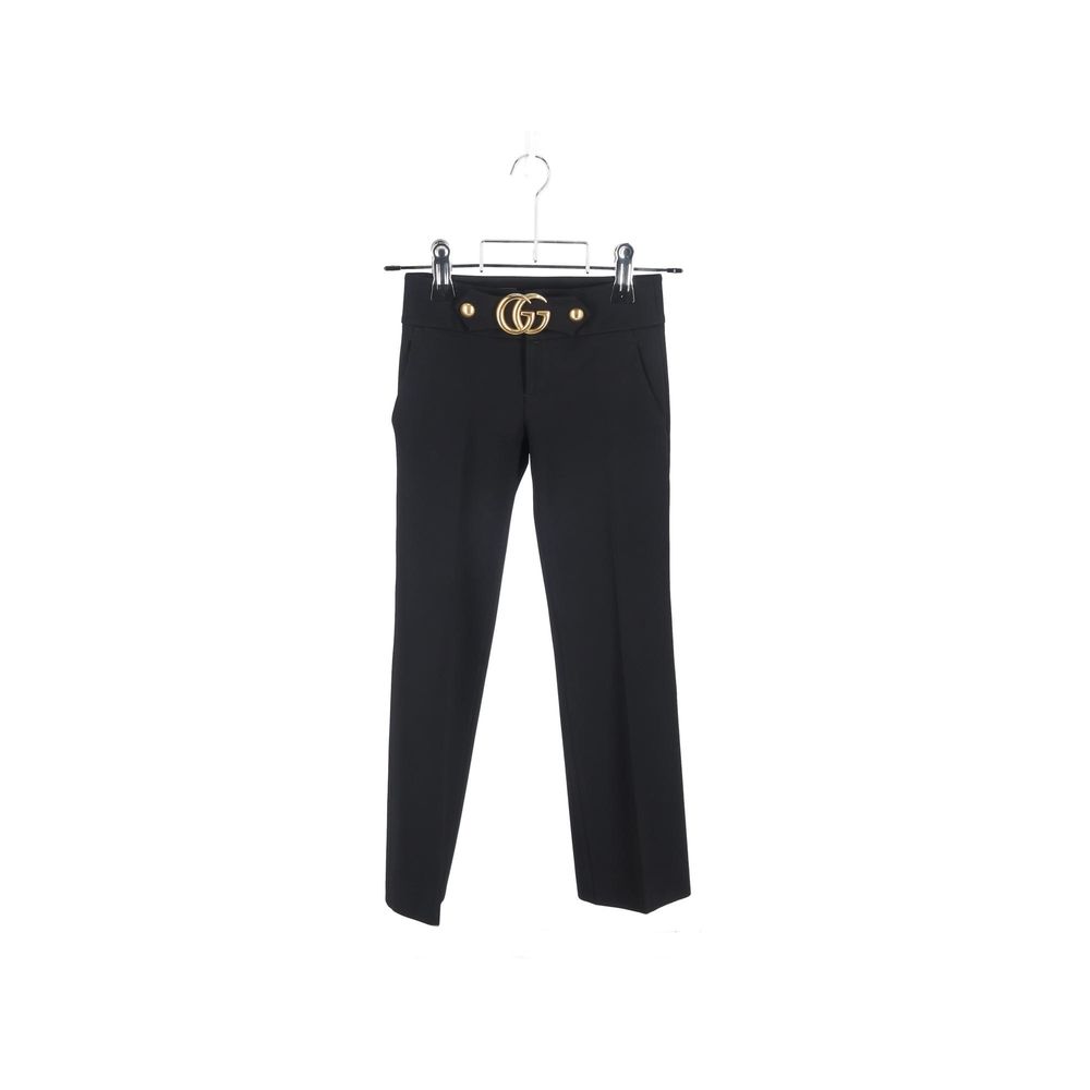 Black Viscose Dress Pants - TIZZIL