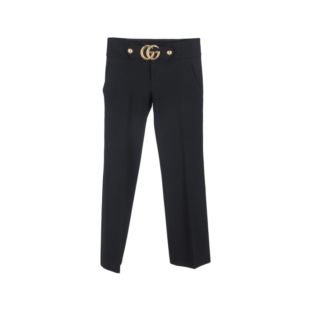 Black Viscose Dress Pants - TIZZIL