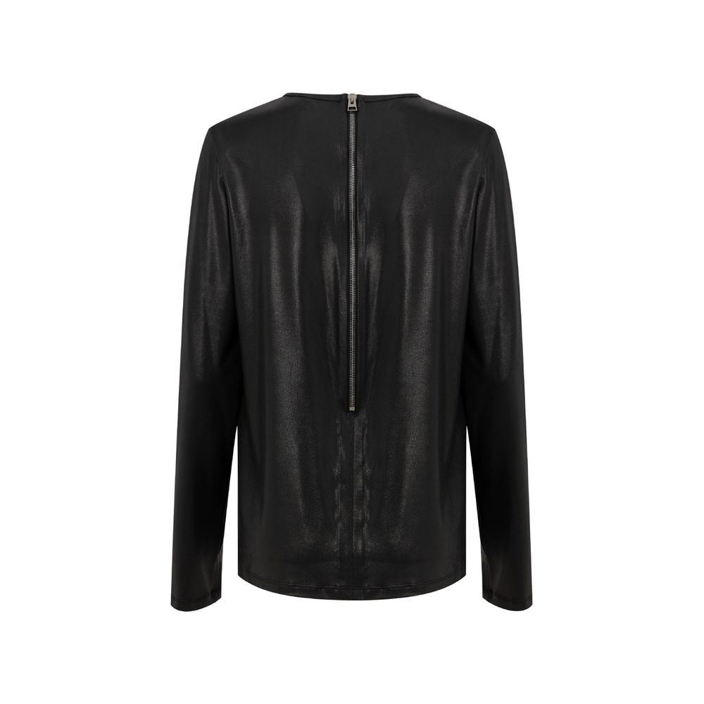 Black Viscose Long Sleeve - TIZZIL