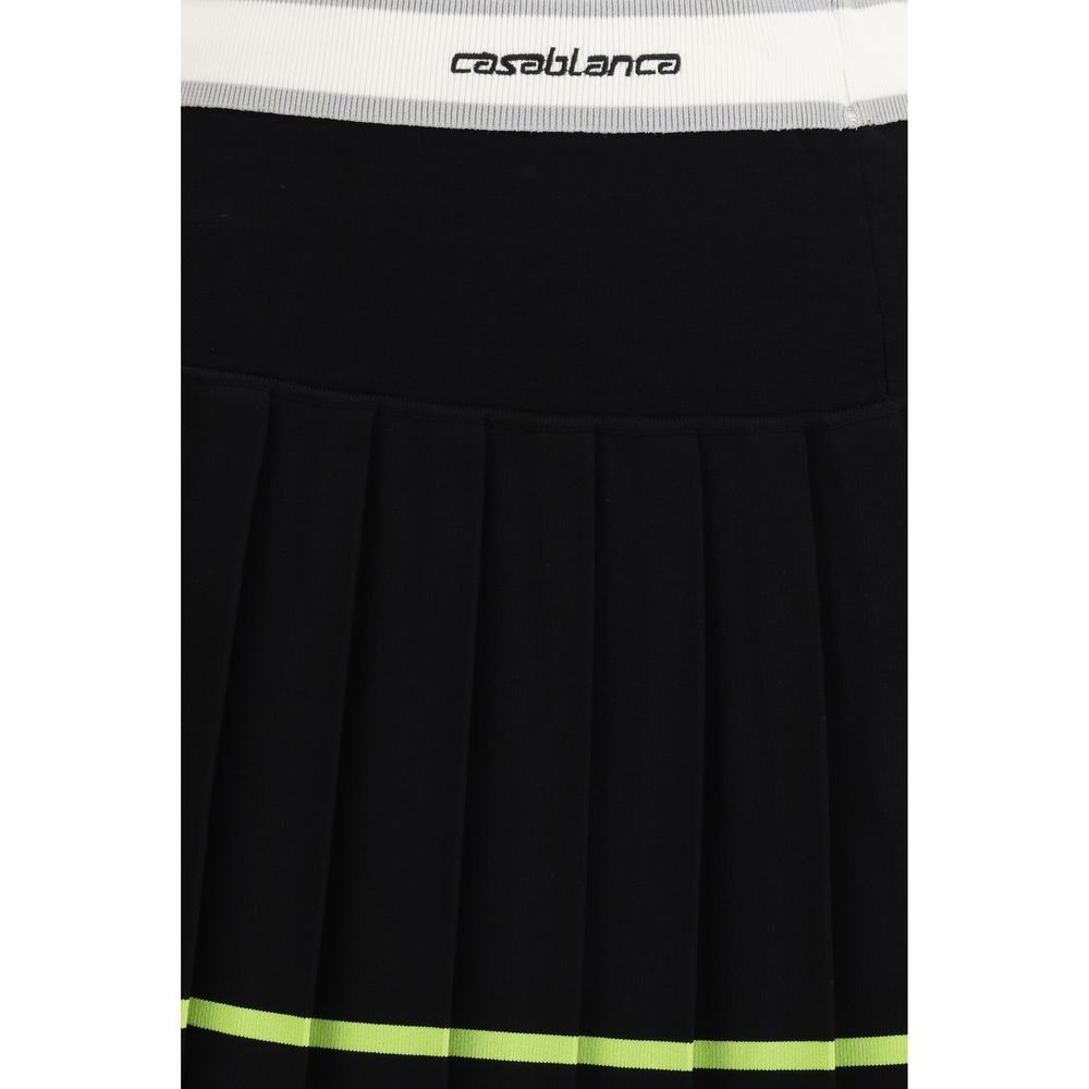Black Viscose Mini Skirt - TIZZIL