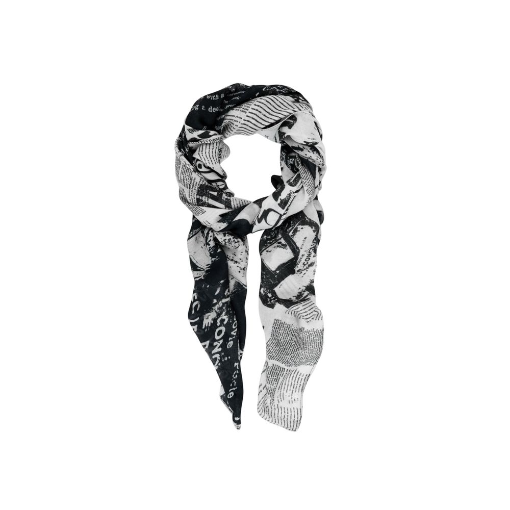 Black Viscose Scarf - TIZZIL