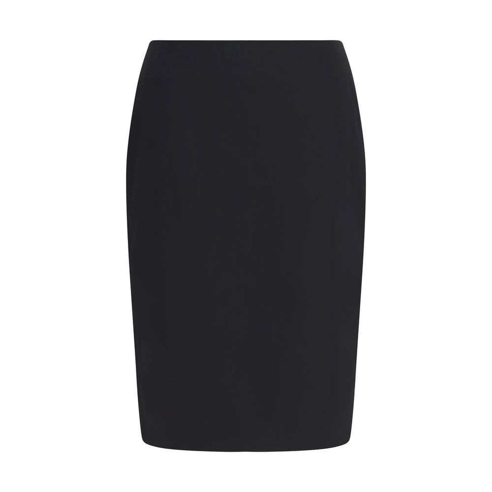 Black Viscose Skirt - TIZZIL