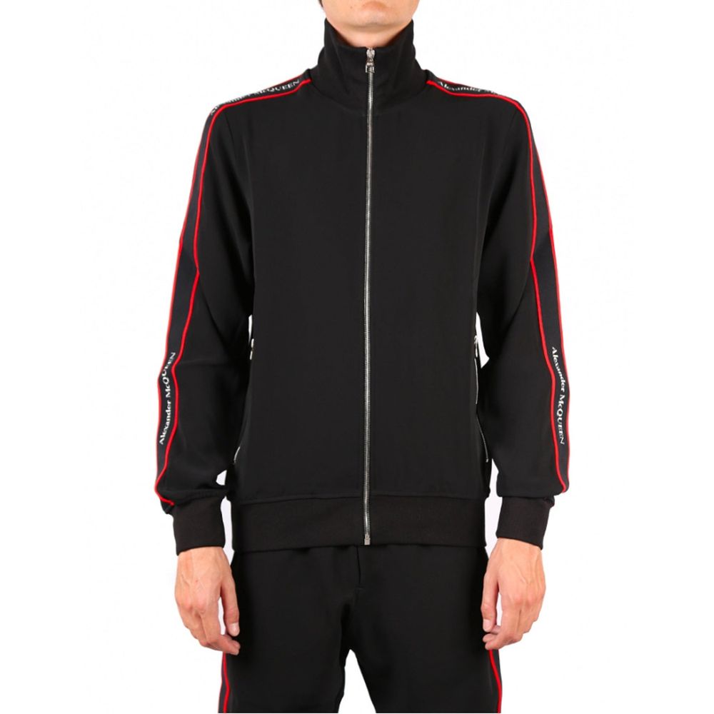 Black Viscose Sweatshirt - TIZZIL