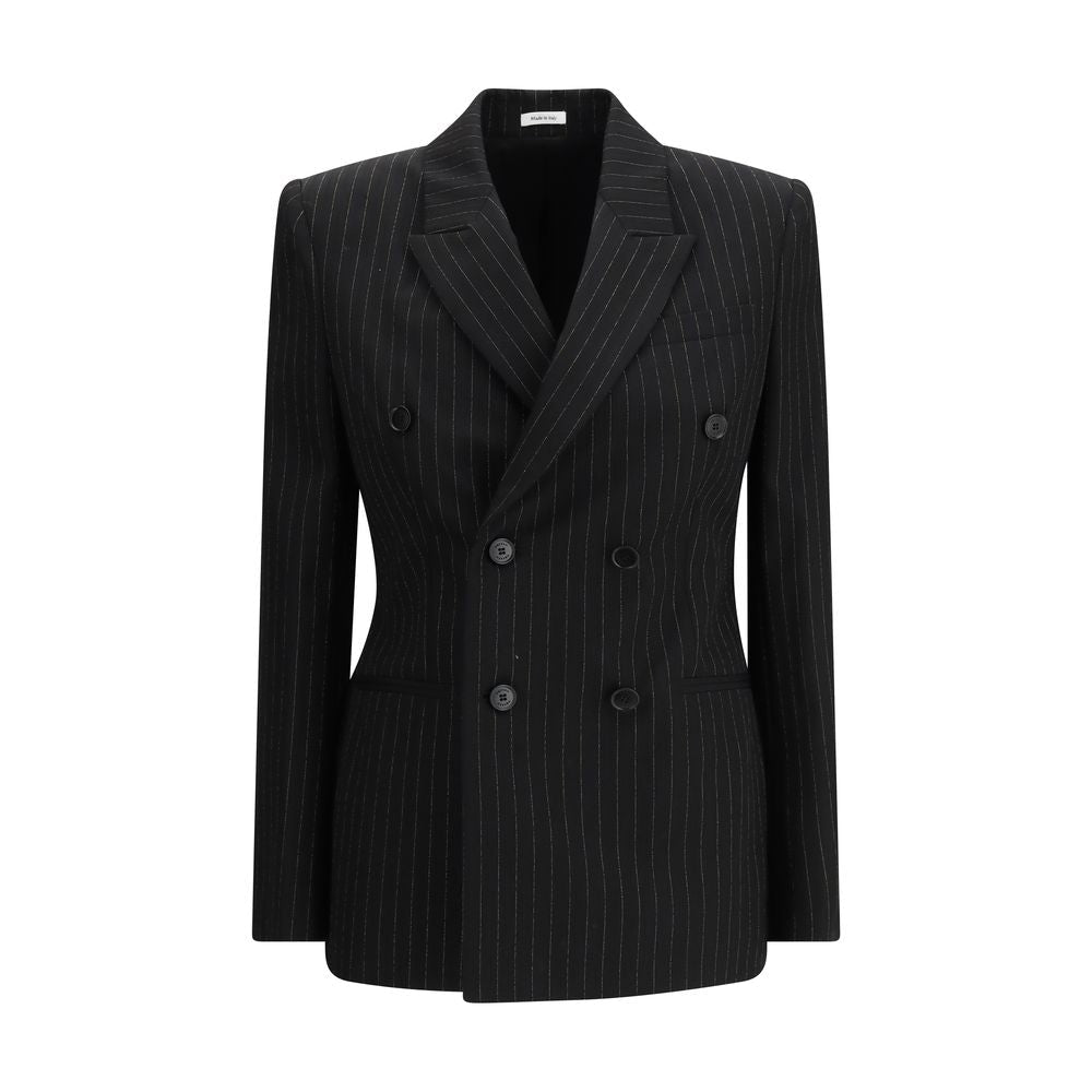 Black Wool Blazer - TIZZIL