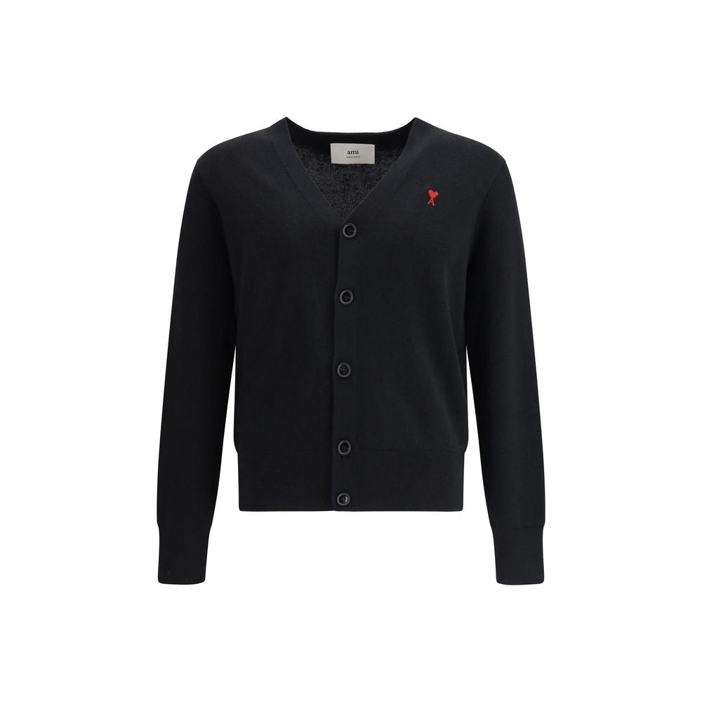 Black Wool Cardigan - TIZZIL