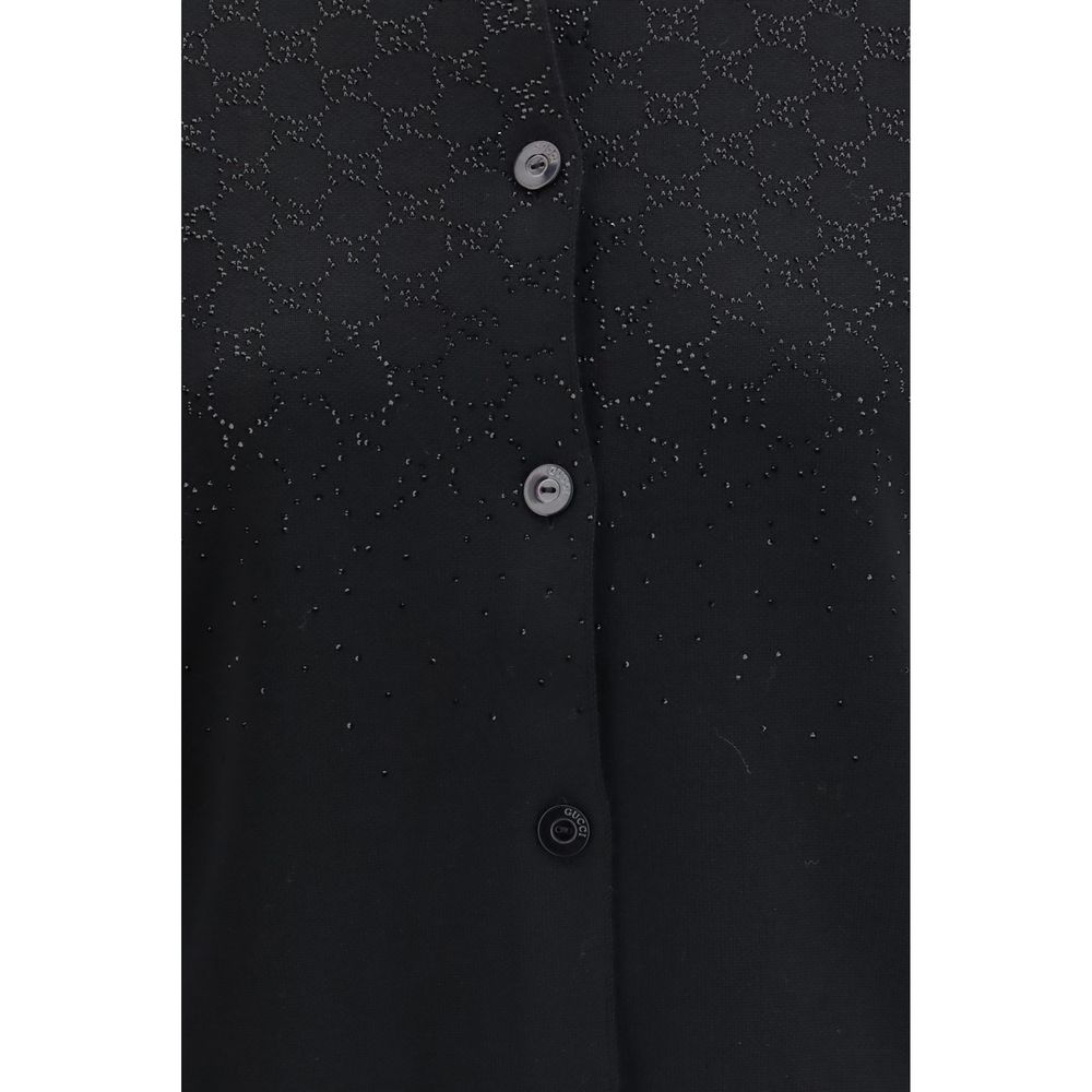 Black Wool Cardigan - TIZZIL