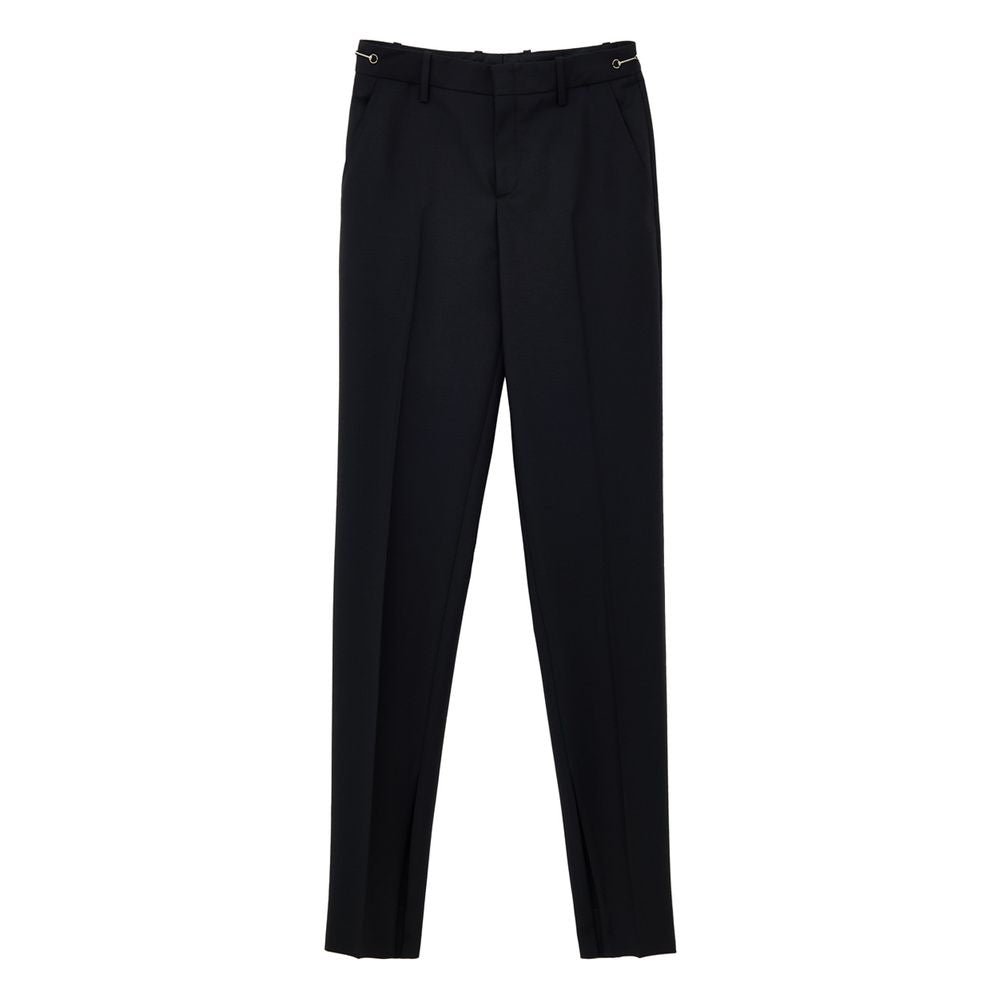 Black Wool Dress Pants - TIZZIL