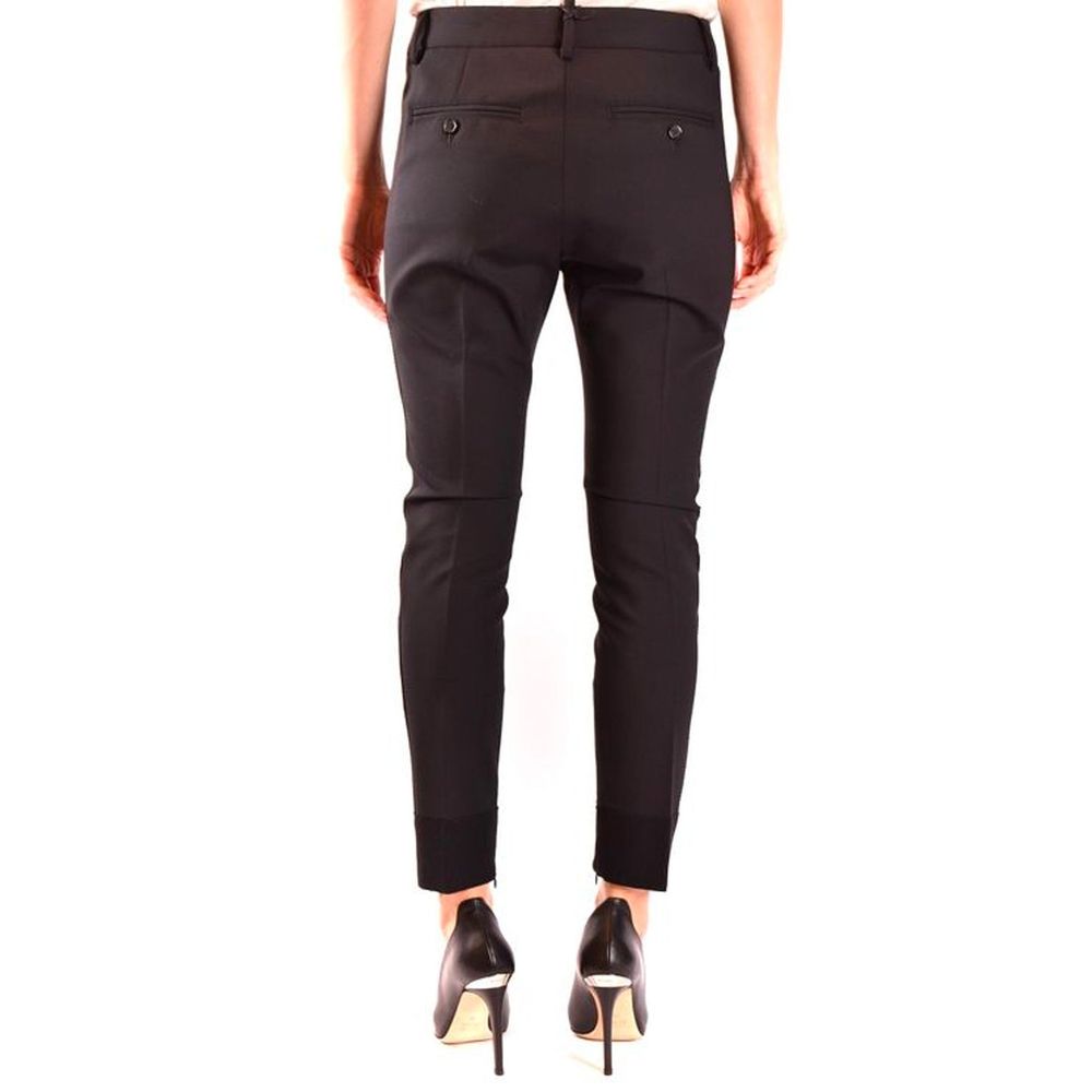 Black Wool Dress Pants - TIZZIL