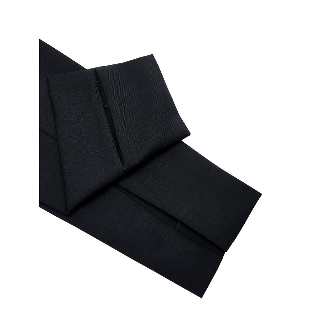 Black Wool Dress Pants - TIZZIL