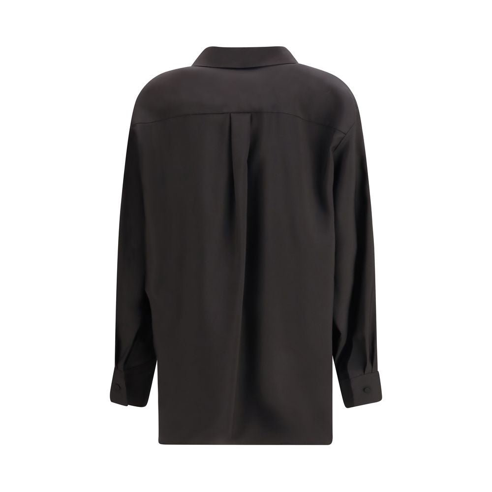 Black Wool Dress Shirt - TIZZIL