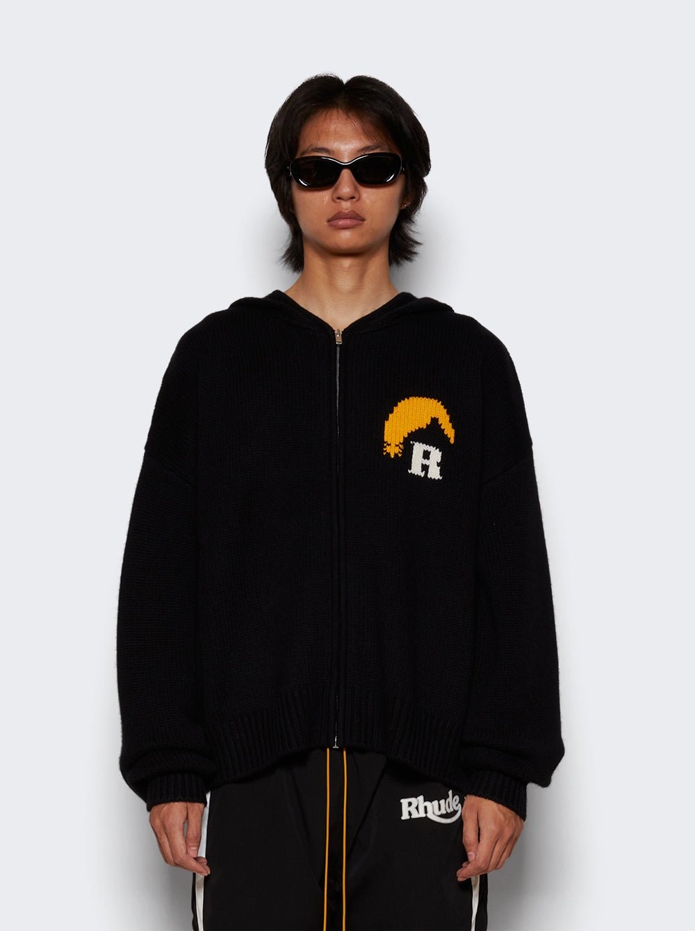 Black Wool Hoodie - TIZZIL