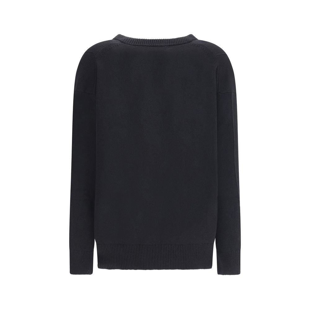 Black Wool Sweatshirt - TIZZIL