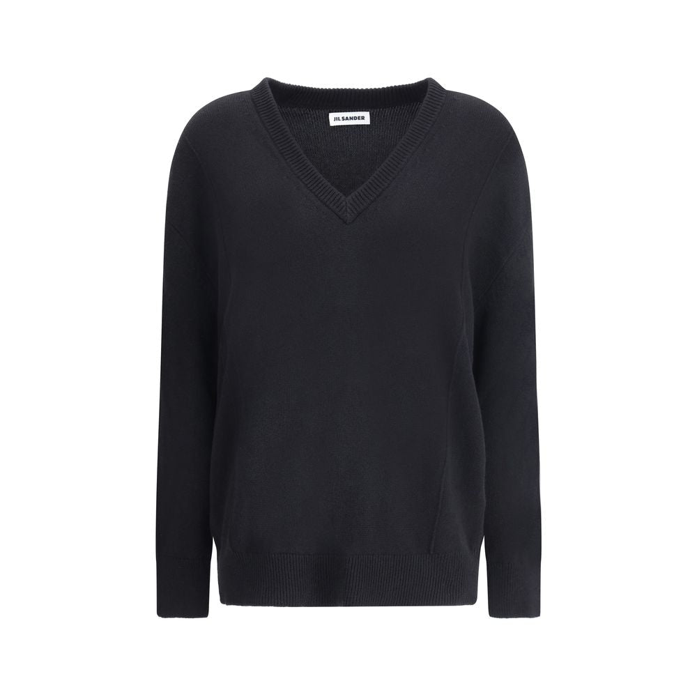 Black Wool Sweatshirt - TIZZIL