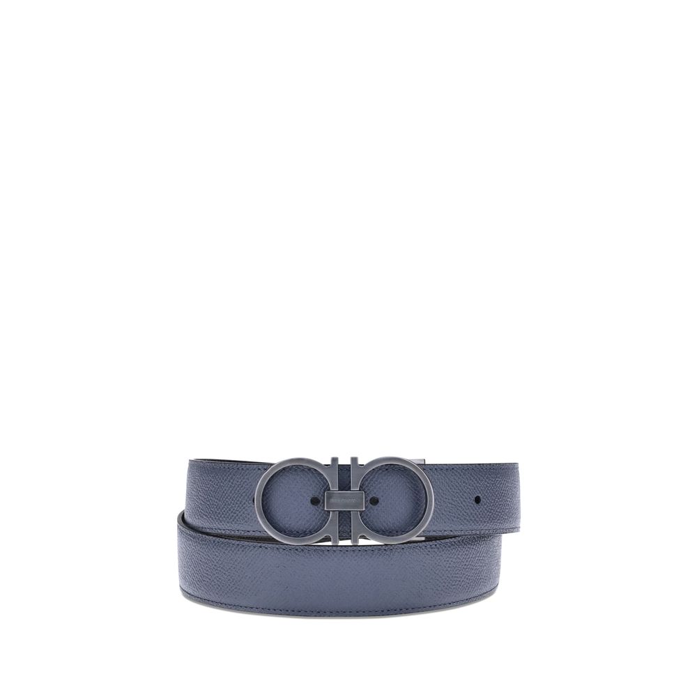 Blue Calf Leather Bos Taurus Regular Belt - TIZZIL