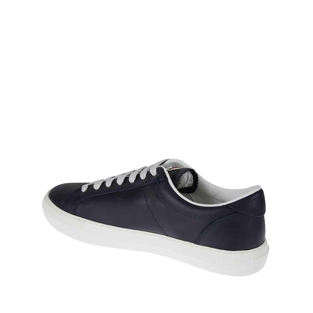 Blue Calfskin Low Top Sneakers - TIZZIL