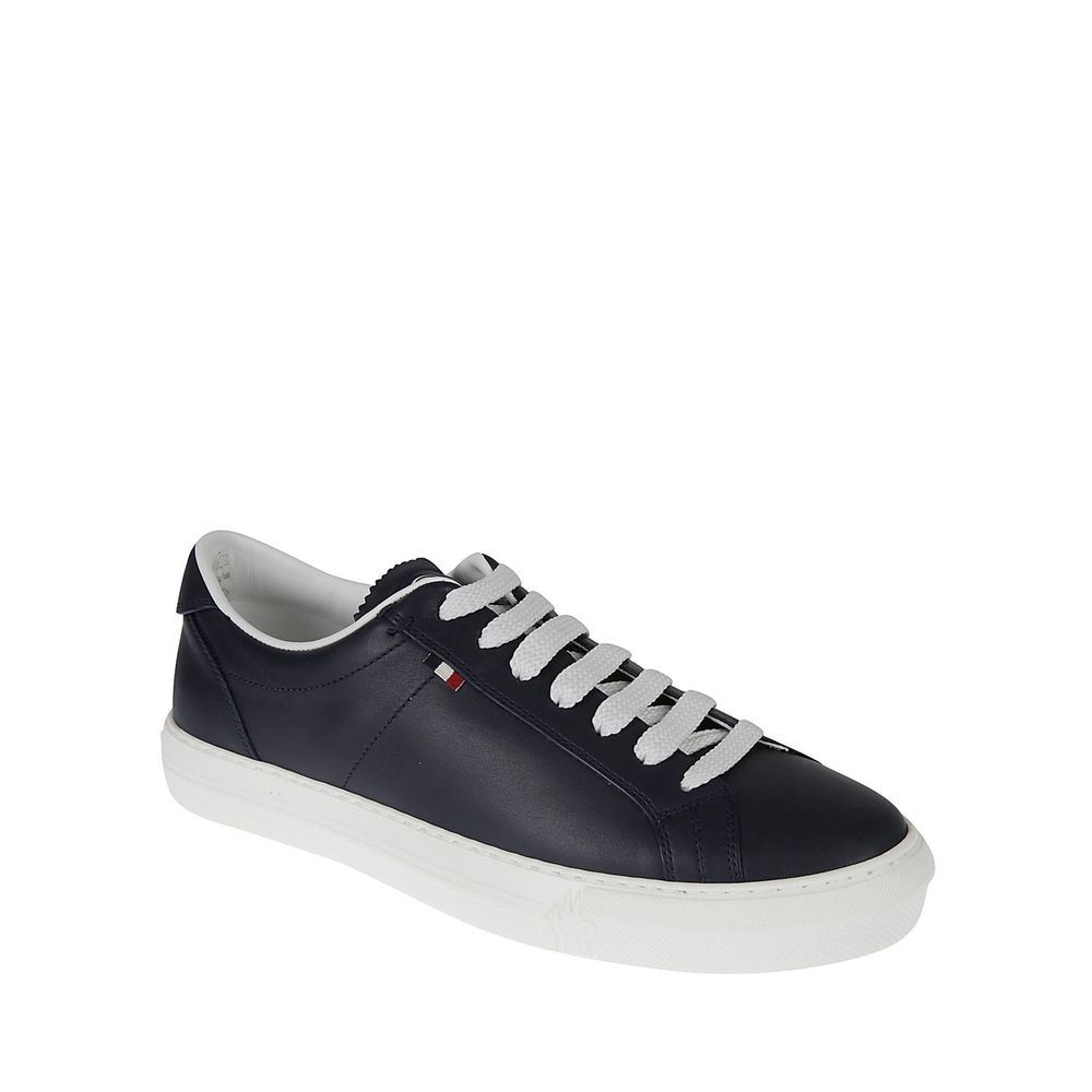 Blue Calfskin Low Top Sneakers - TIZZIL