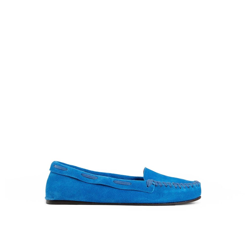 Blue Calfskin Moccassin - TIZZIL