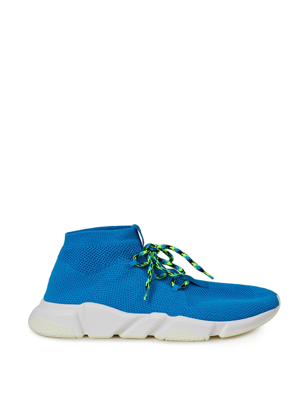 Blue Cotton Athletic Sneakers - TIZZIL