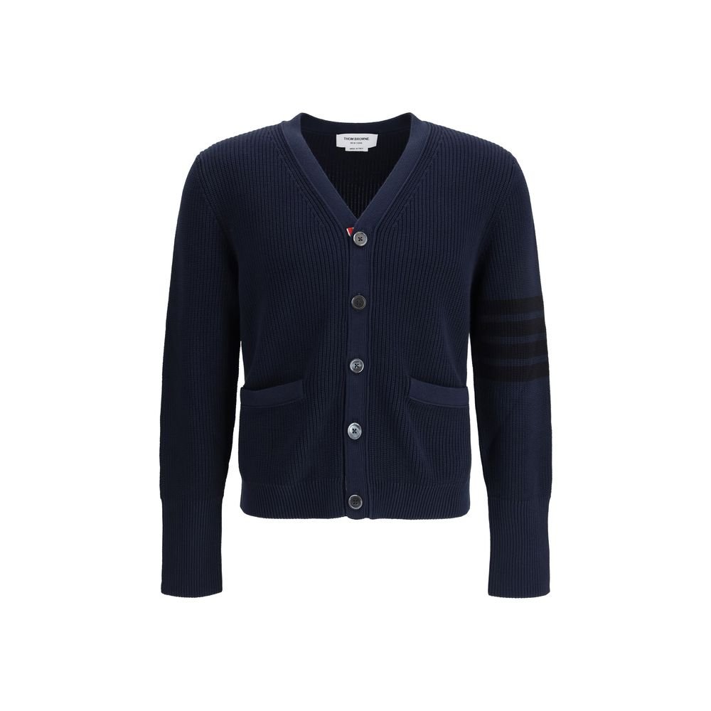 Blue Cotton Cardigan - TIZZIL