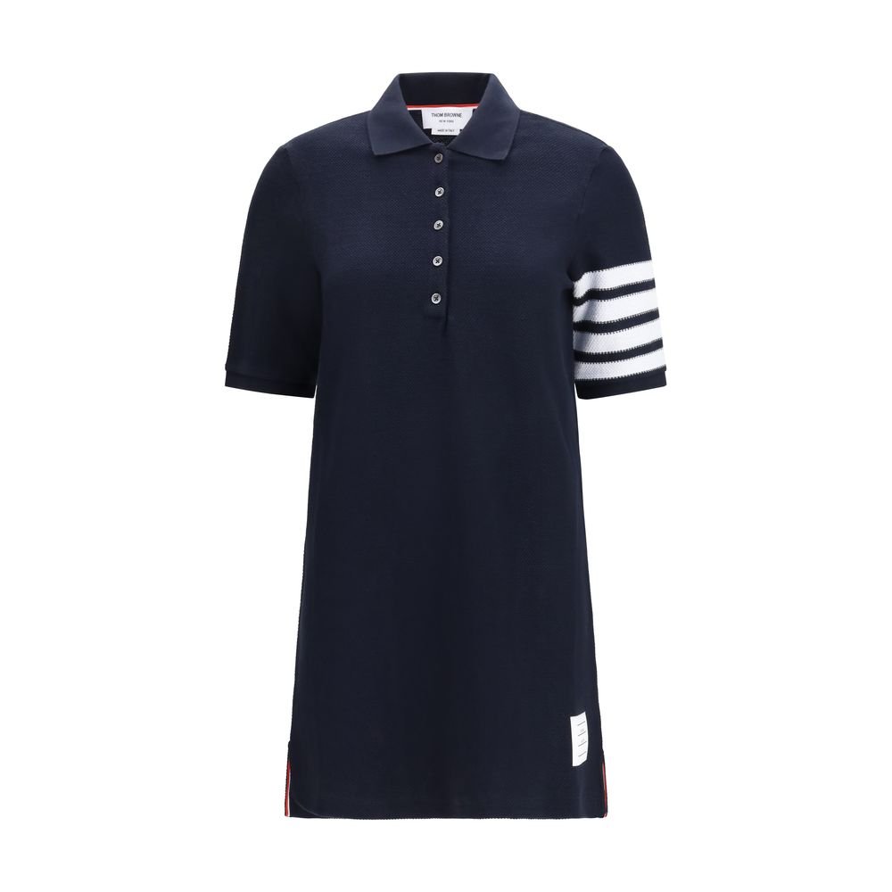 Blue Cotton Casual Dress - TIZZIL