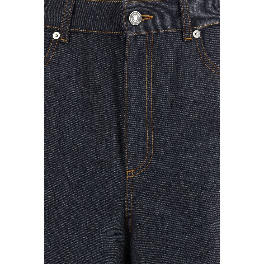 Blue Cotton Casual Pants - TIZZIL