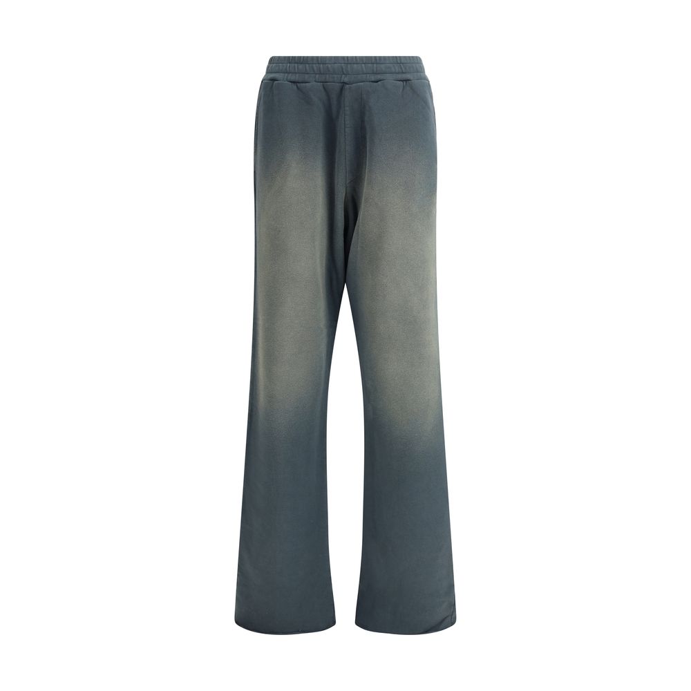 Blue Cotton Casual Pants - TIZZIL