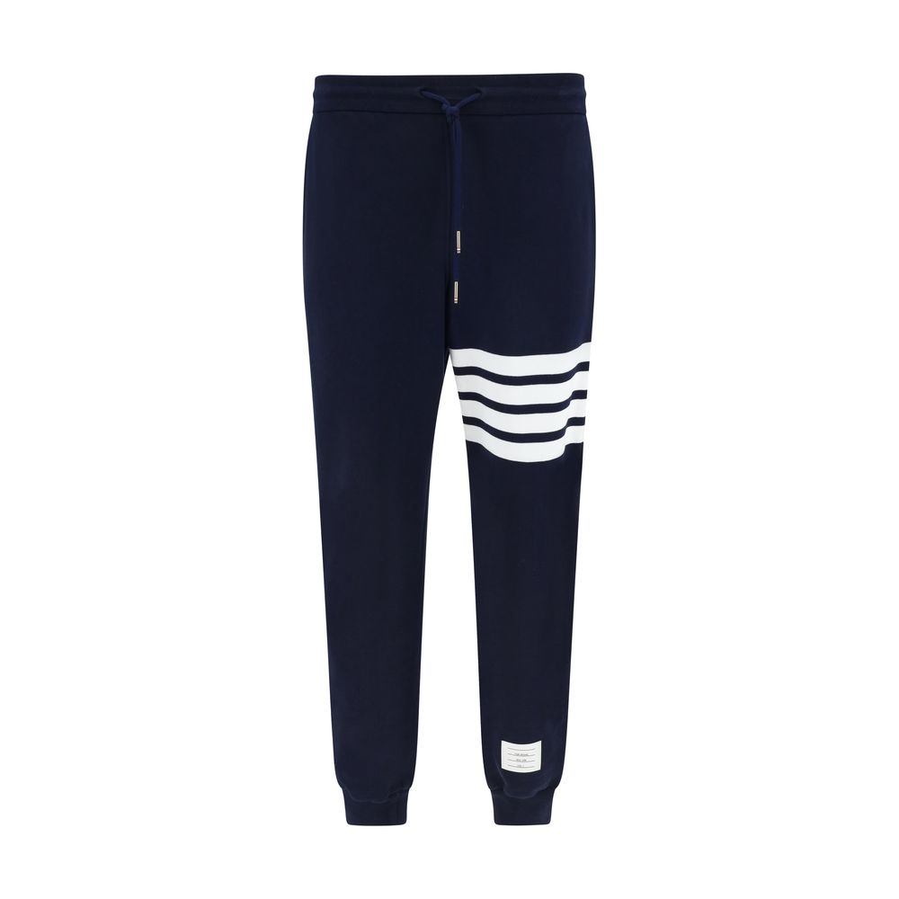 Blue Cotton Casual Pants - TIZZIL