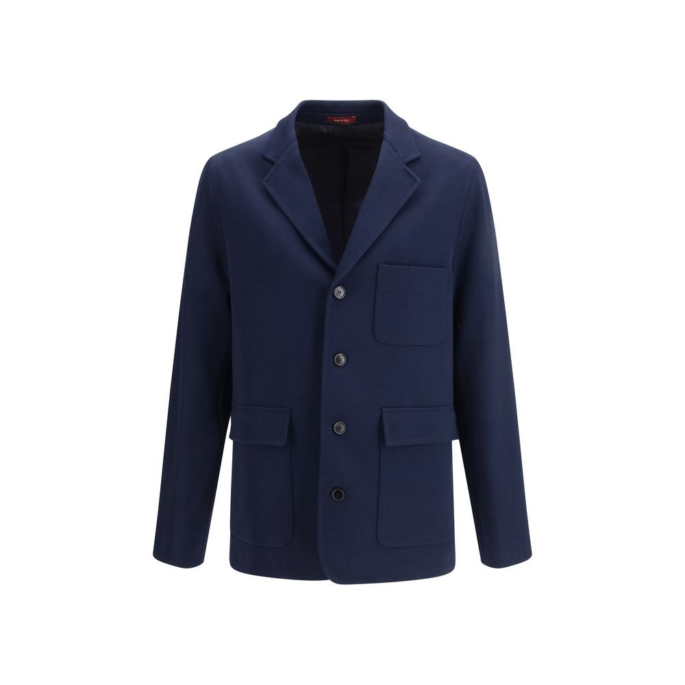 Blue Cotton Coat - TIZZIL