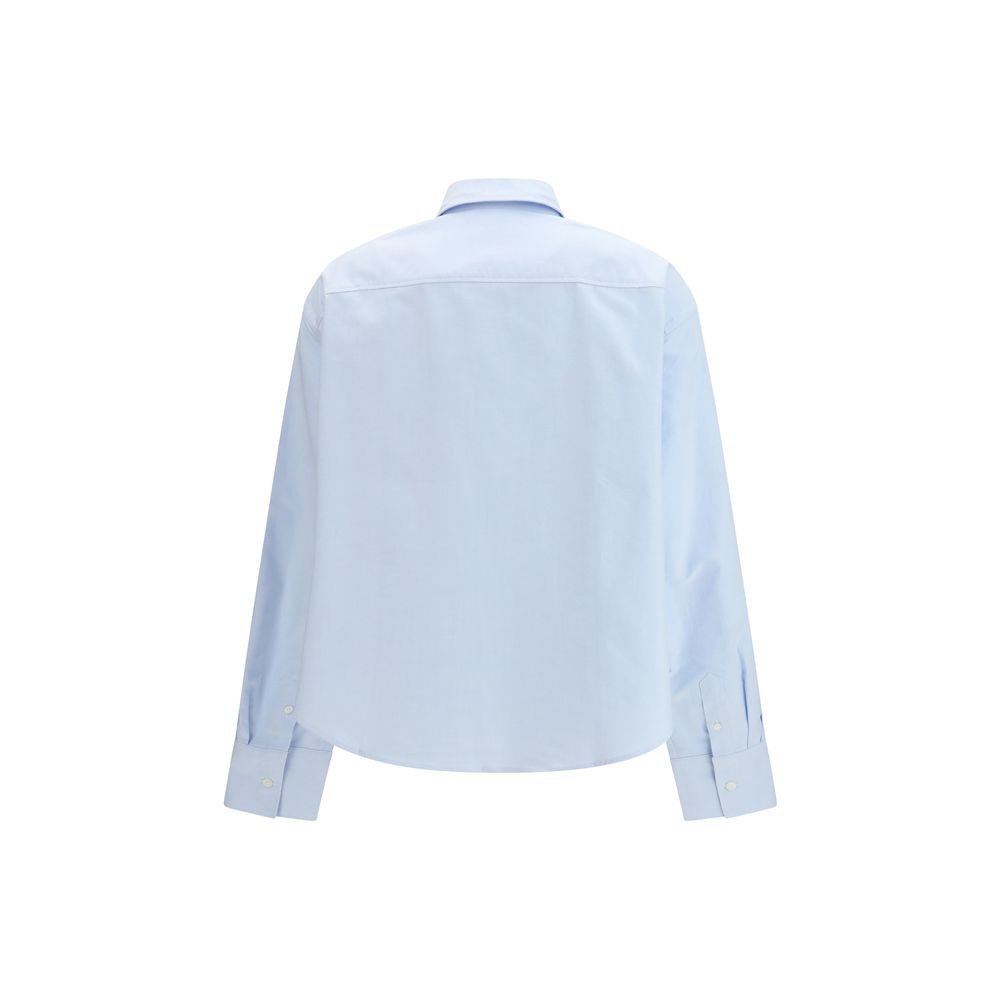 Blue Cotton Dress Shirt - TIZZIL